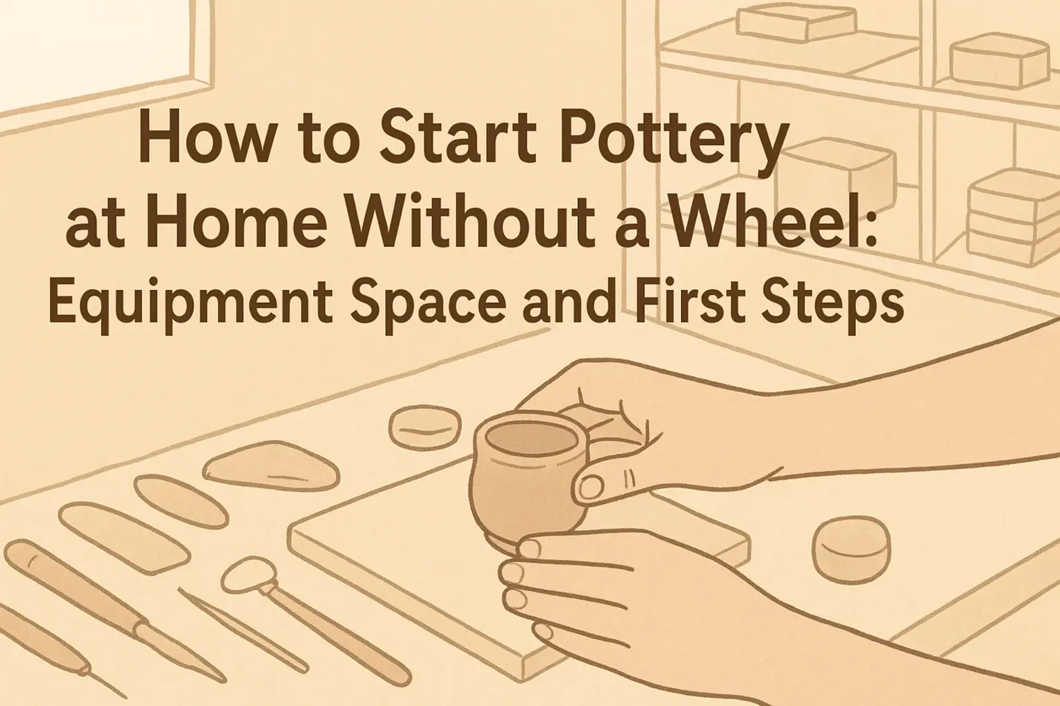 How to Start Pottery at Home Without a Wheel: Equipment Space and First ...