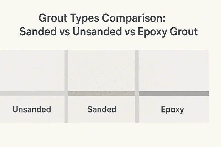 Grout Types Comparison: Sanded vs Unsanded vs Epoxy Grout