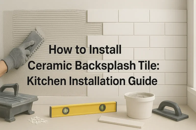 How to Install Ceramic Backsplash Tile: Kitchen Installation Guide