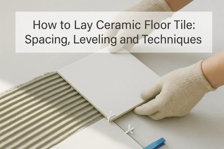 How to Lay Ceramic Floor Tile: Spacing Leveling and Techniques
