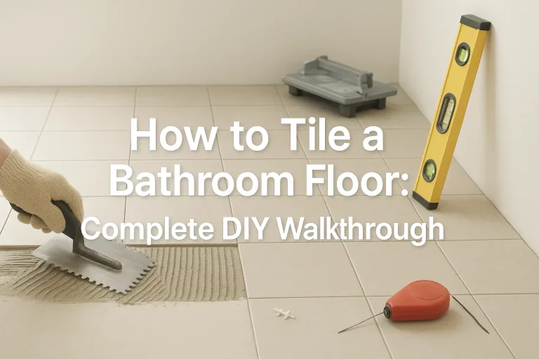 How to Tile a Bathroom Floor: Complete DIY Walkthrough