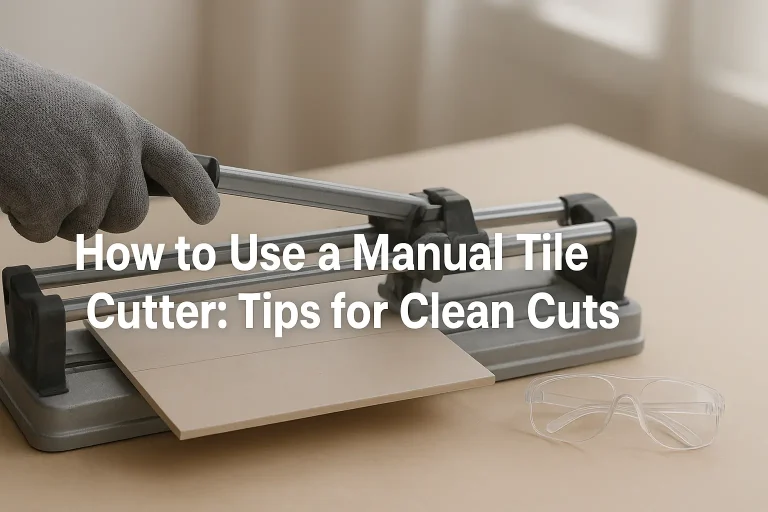 How to Use a Manual Tile Cutter: Tips for Clean Cuts