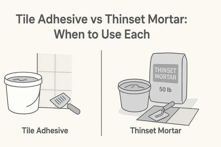 Tile Adhesive vs Thinset Mortar: When to Use Each