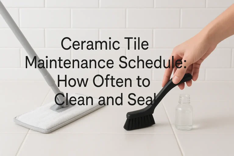 Ceramic Tile Maintenance Schedule: How Often to Clean and Seal