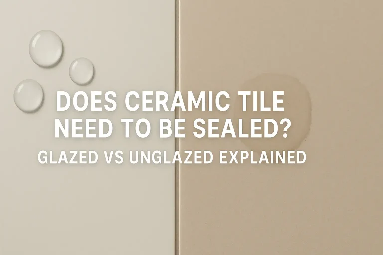 Does Ceramic Tile Need to Be Sealed? Glazed vs Unglazed Explained