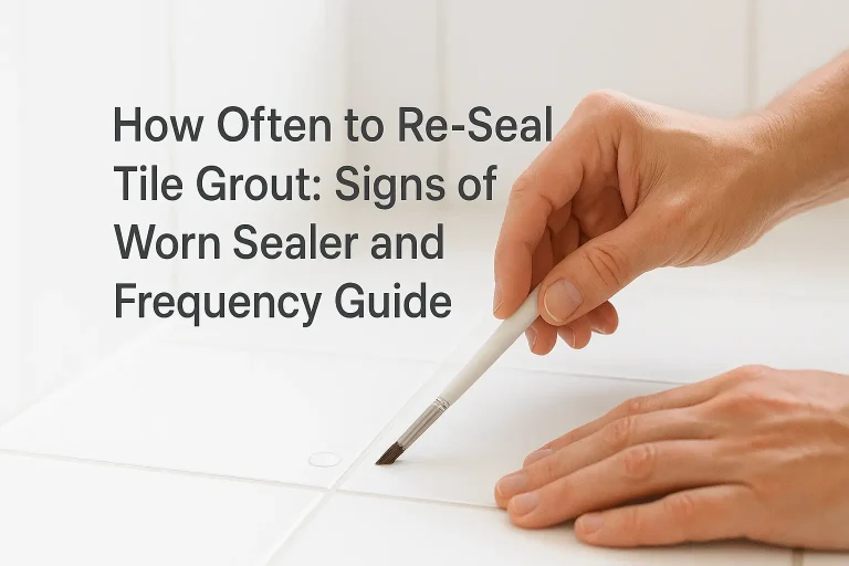 How Often to Re-Seal Tile Grout: Signs of Worn Sealer and Frequency Guide
