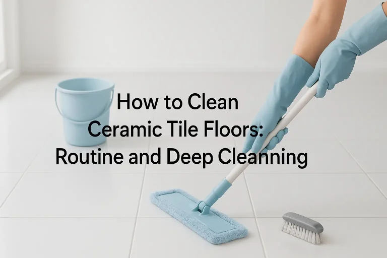 How to Clean Ceramic Tile Floors: Routine and Deep Cleaning