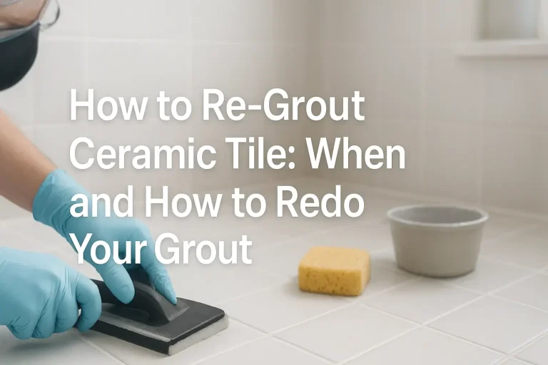 How to Re-Grout Ceramic Tile: When and How to Redo Your Grout