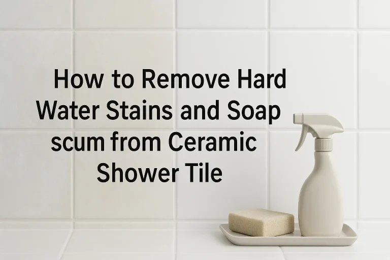 How to Remove Hard Water Stains and Soap Scum from Ceramic Shower Tile