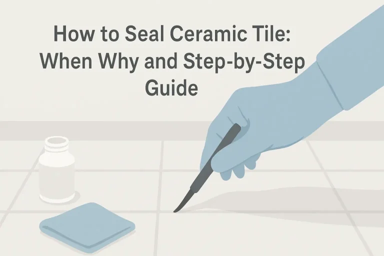 How to Seal Ceramic Tile: When Why and Step-by-Step Guide